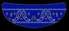 SHIELD STICKER - BANDANNA BLUE
